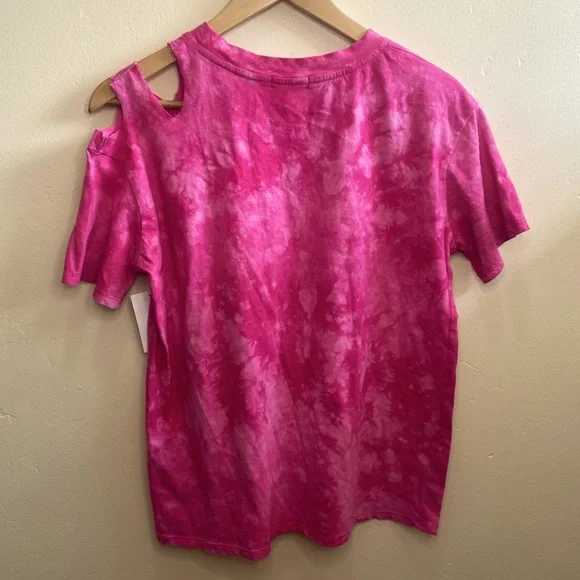 Somewhere West Large Festival Tee Faire Tee Pink Tie Dye - Picture 3 of 3